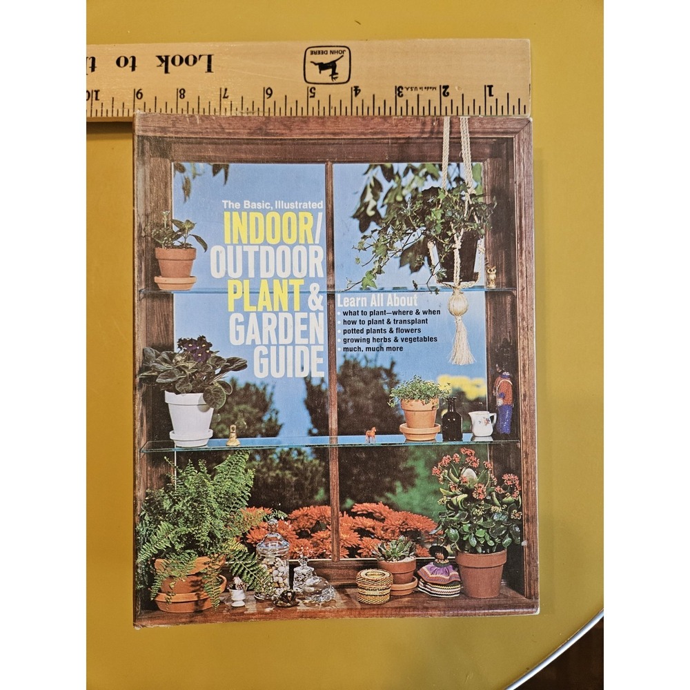 Vintage The Basic, Illustrated Indoor Outdoor Plant & Garden Guide by Beth York
